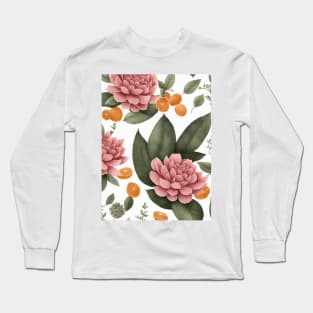 Chromatic Botanic Abstraction #54 Long Sleeve T-Shirt